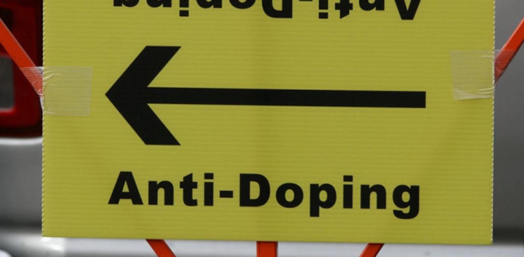 Anti-Doping sign
