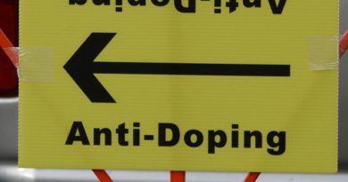 Anti-Doping sign